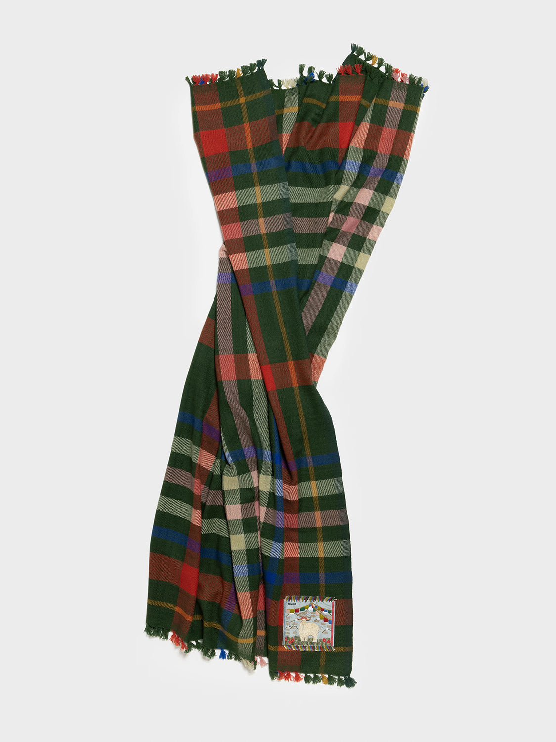 enSoie | Blia Cashmere Stole Vichy | Wildflower Meadow