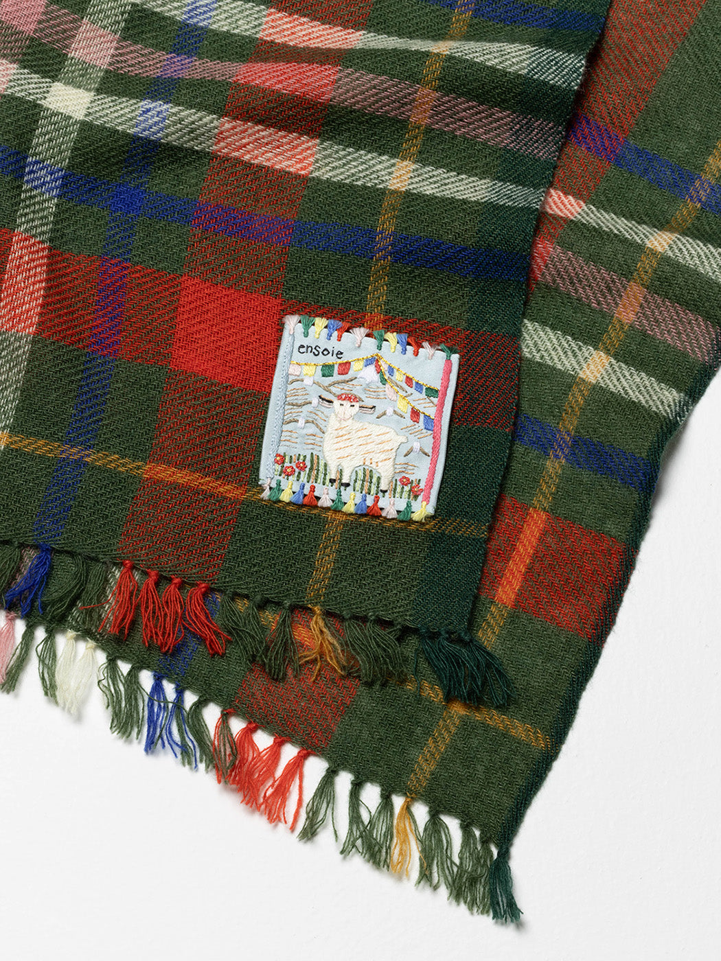 enSoie | Blia Cashmere Stole Vichy | Wildflower Meadow