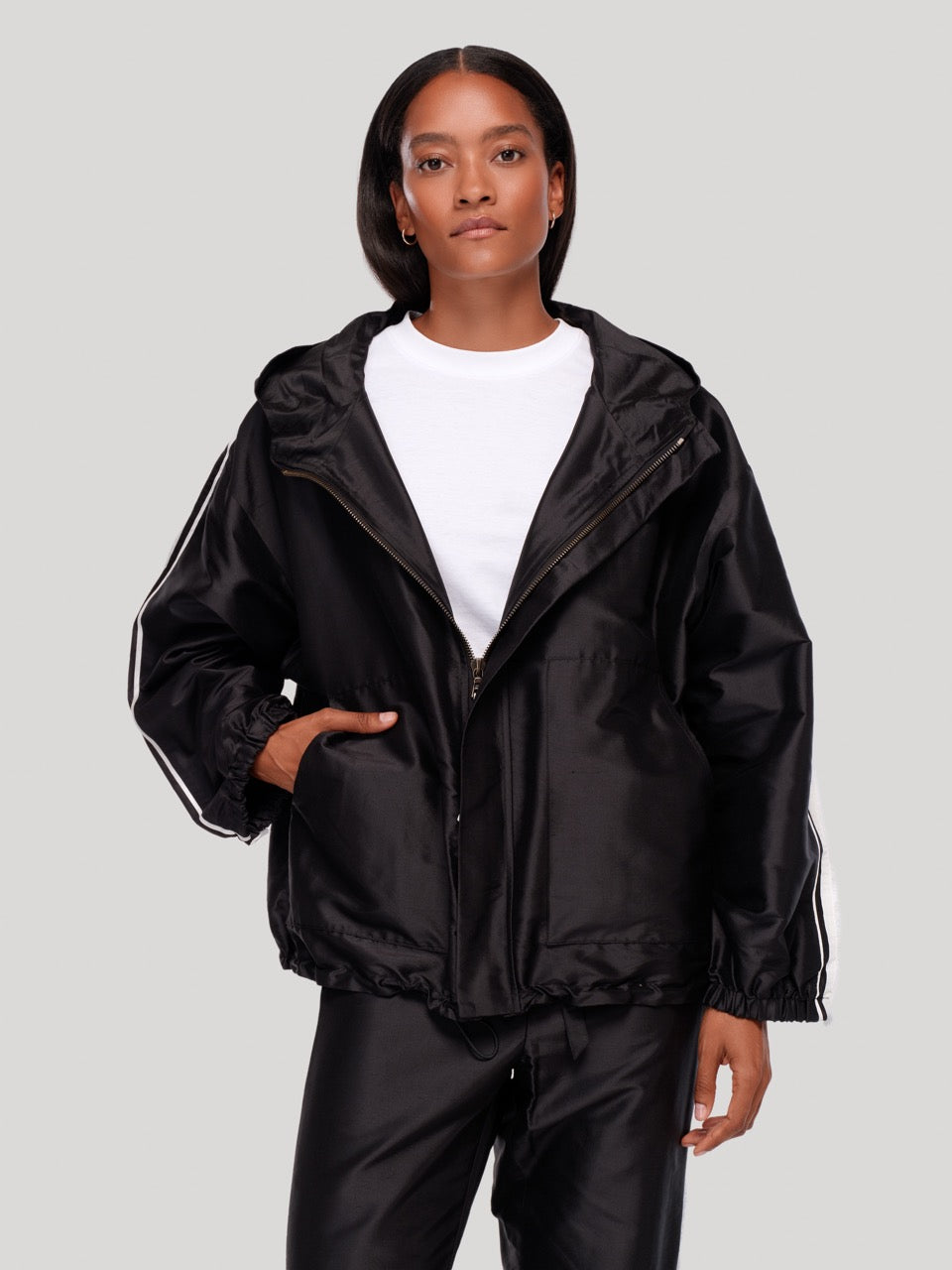 enSoie | Boreas Doupion Jacket black