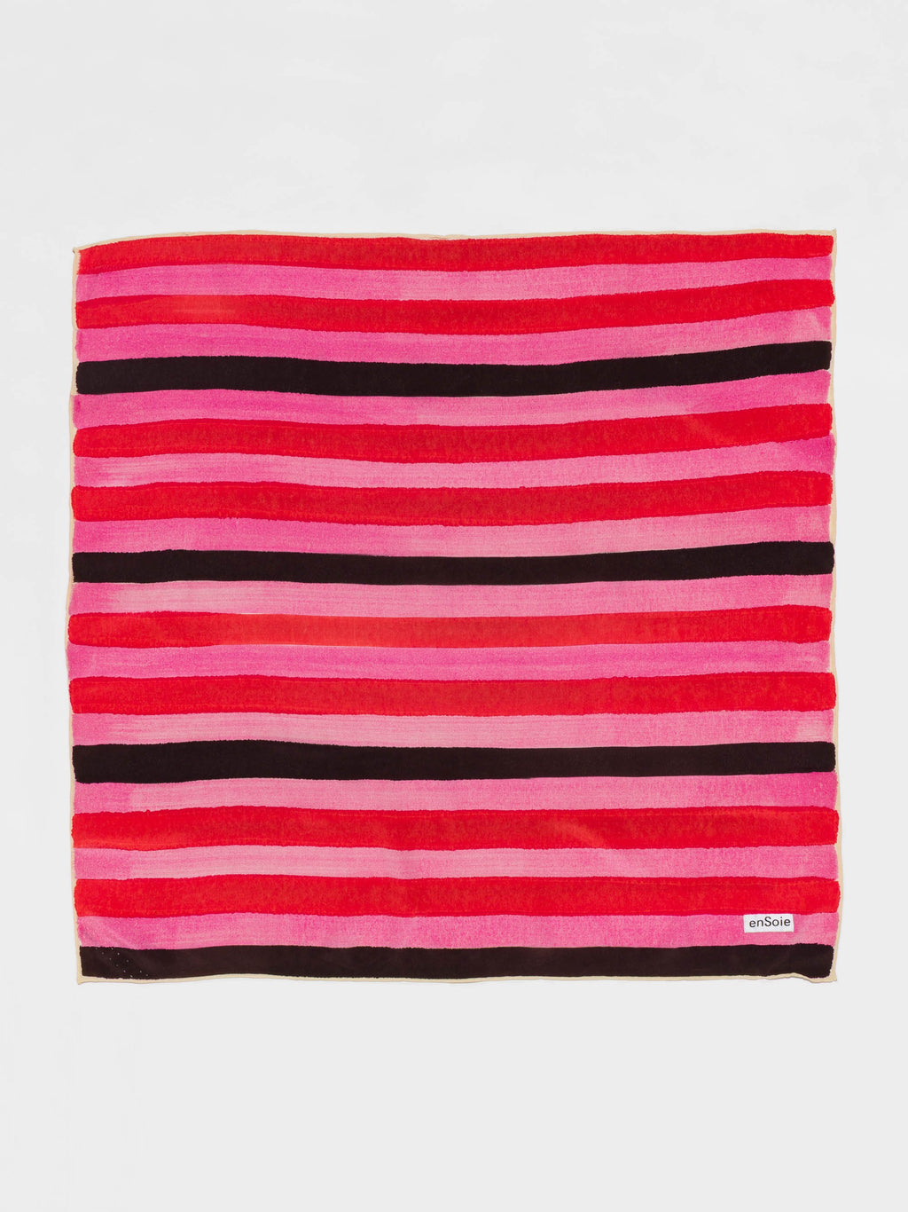 enSoie | Carré foulard 65 Silk, Handpainted stripe
