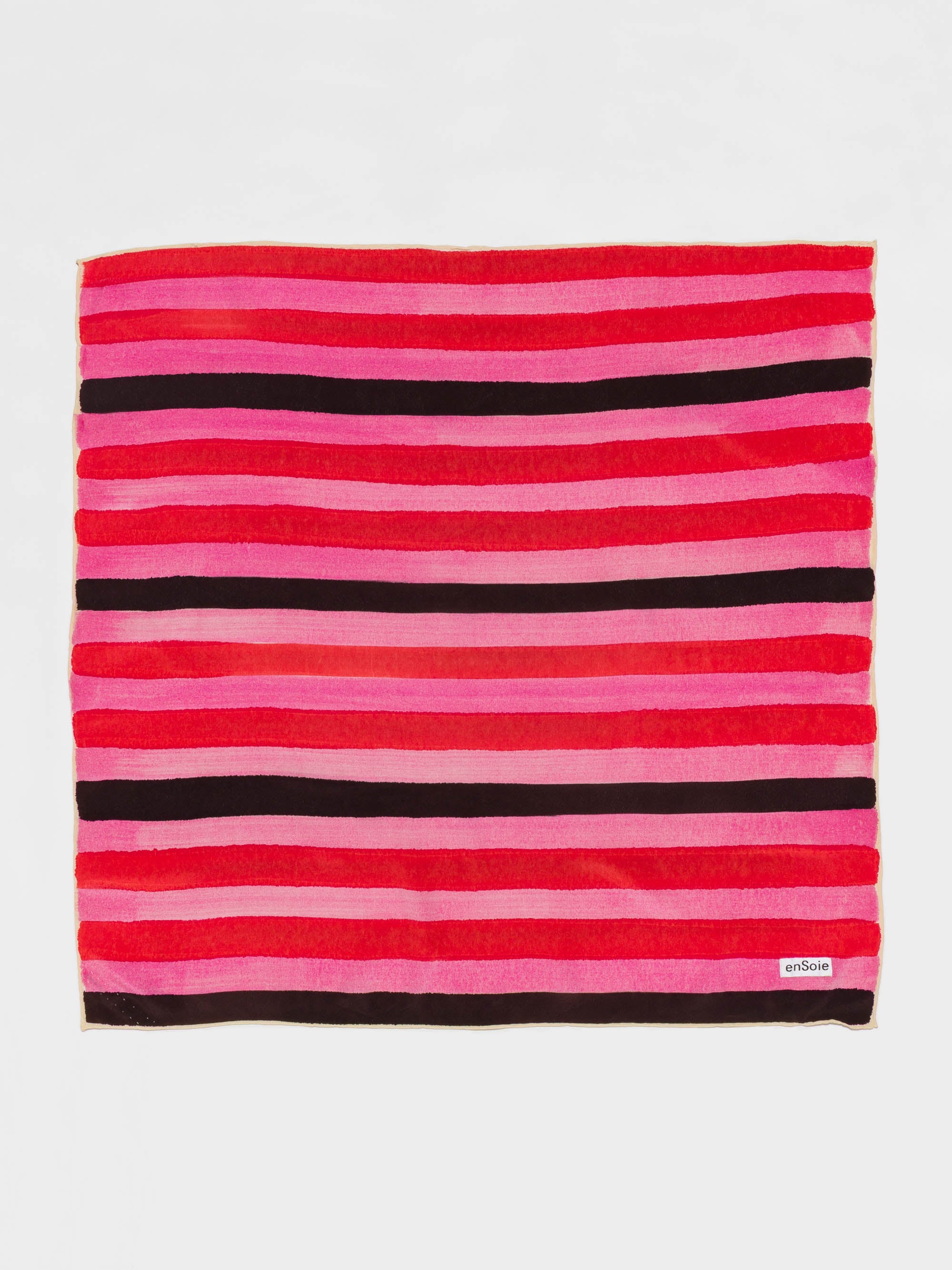 enSoie | Carré foulard 65 Silk, Handpainted stripe