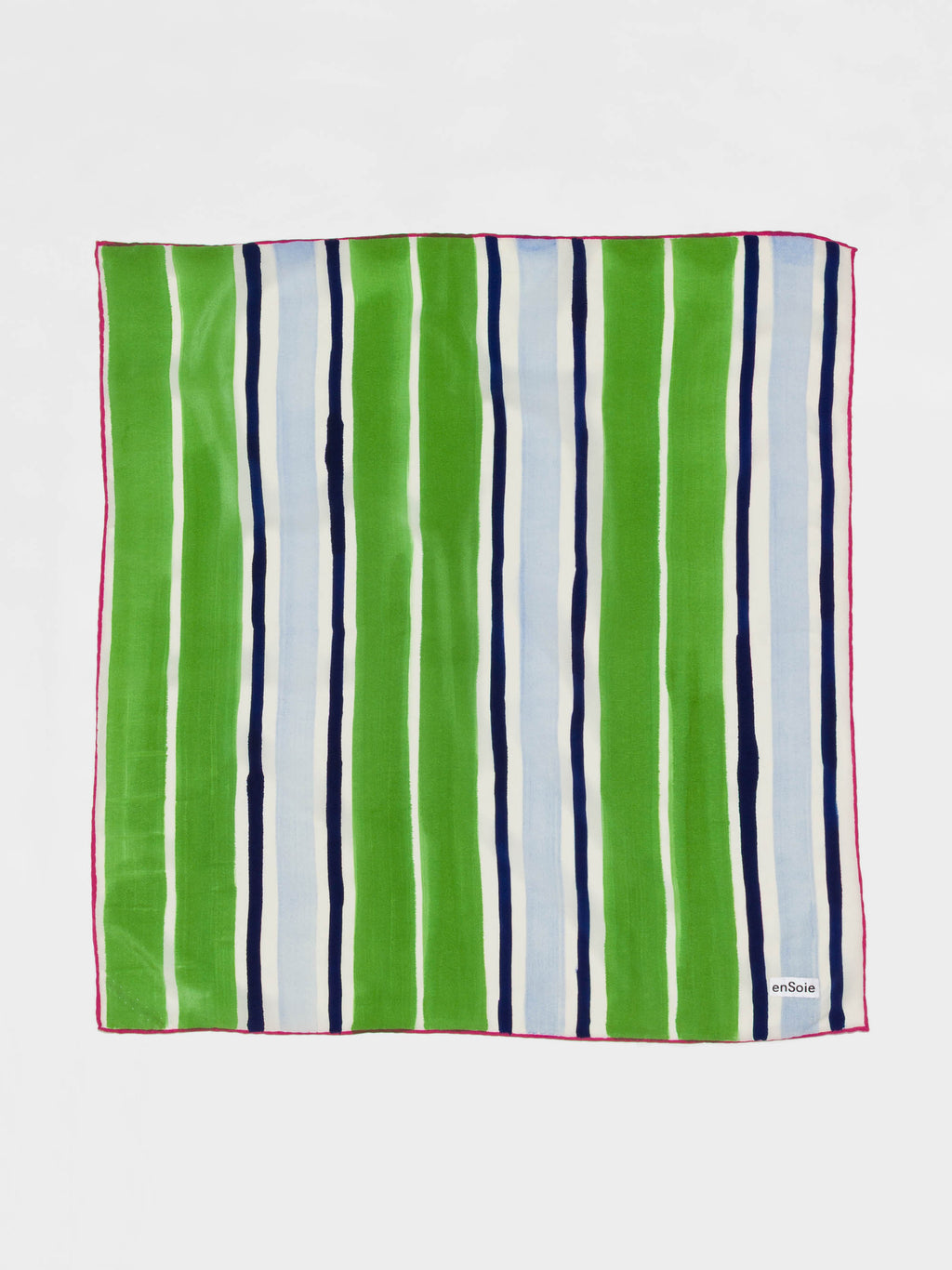 enSoie | Carré foulard 65 Silk, Handpainted stripe