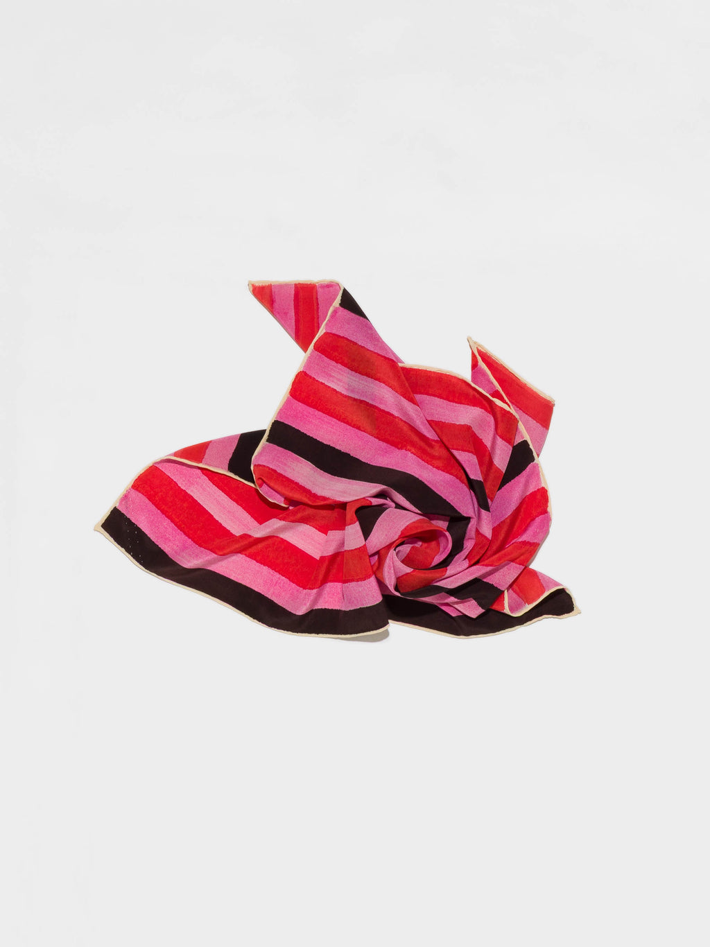enSoie | Carré foulard 65 Silk, Handpainted stripe