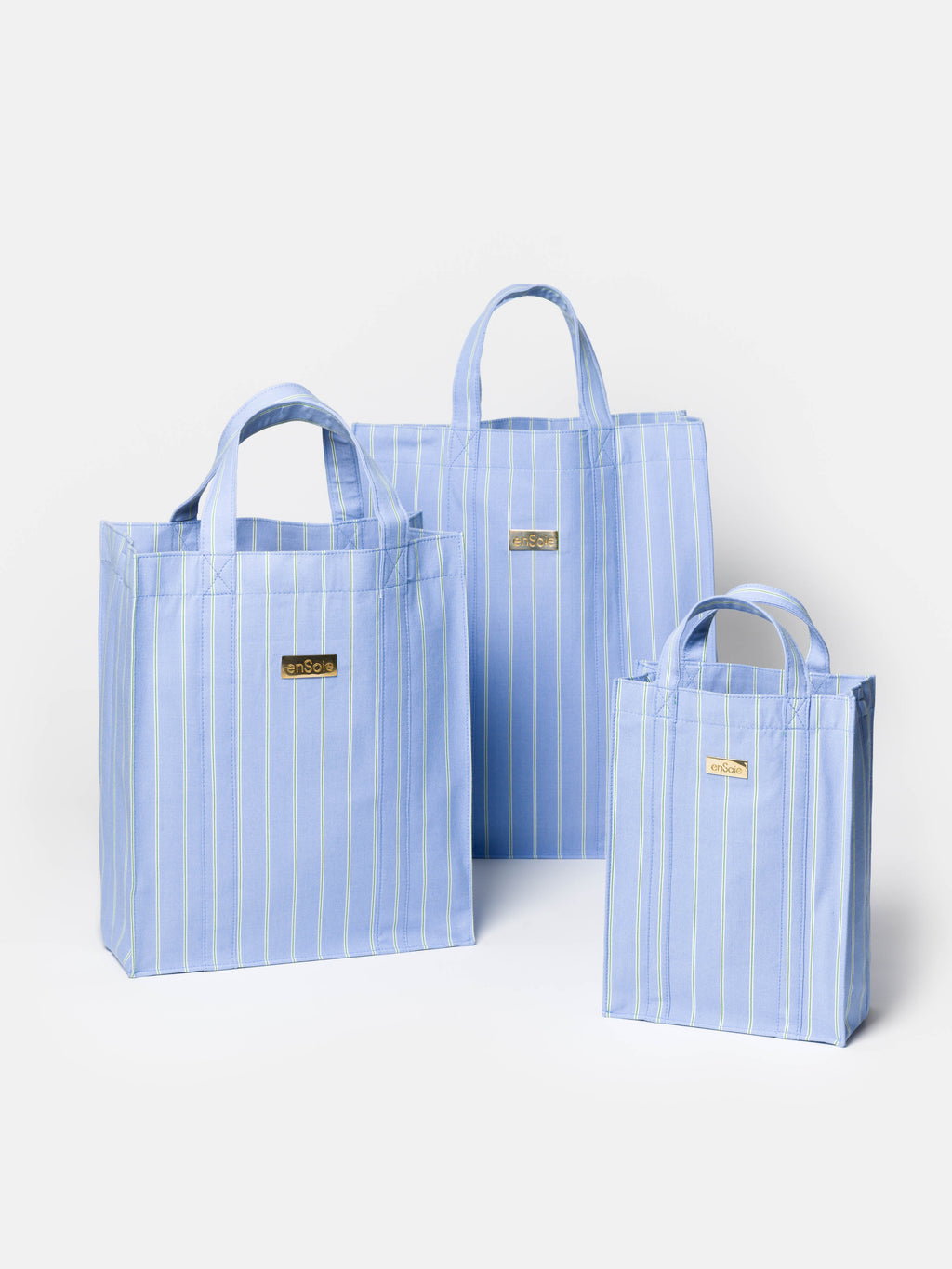 enSoie | Cabas Bag – Cotton canvas – Oxford Stripes