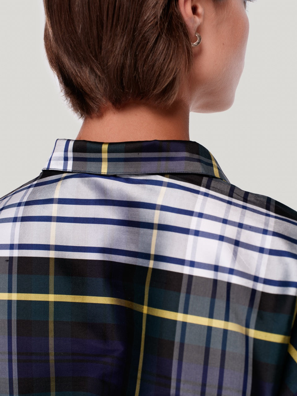 enSoie | Francesca Doupion Blouse woodpecker check