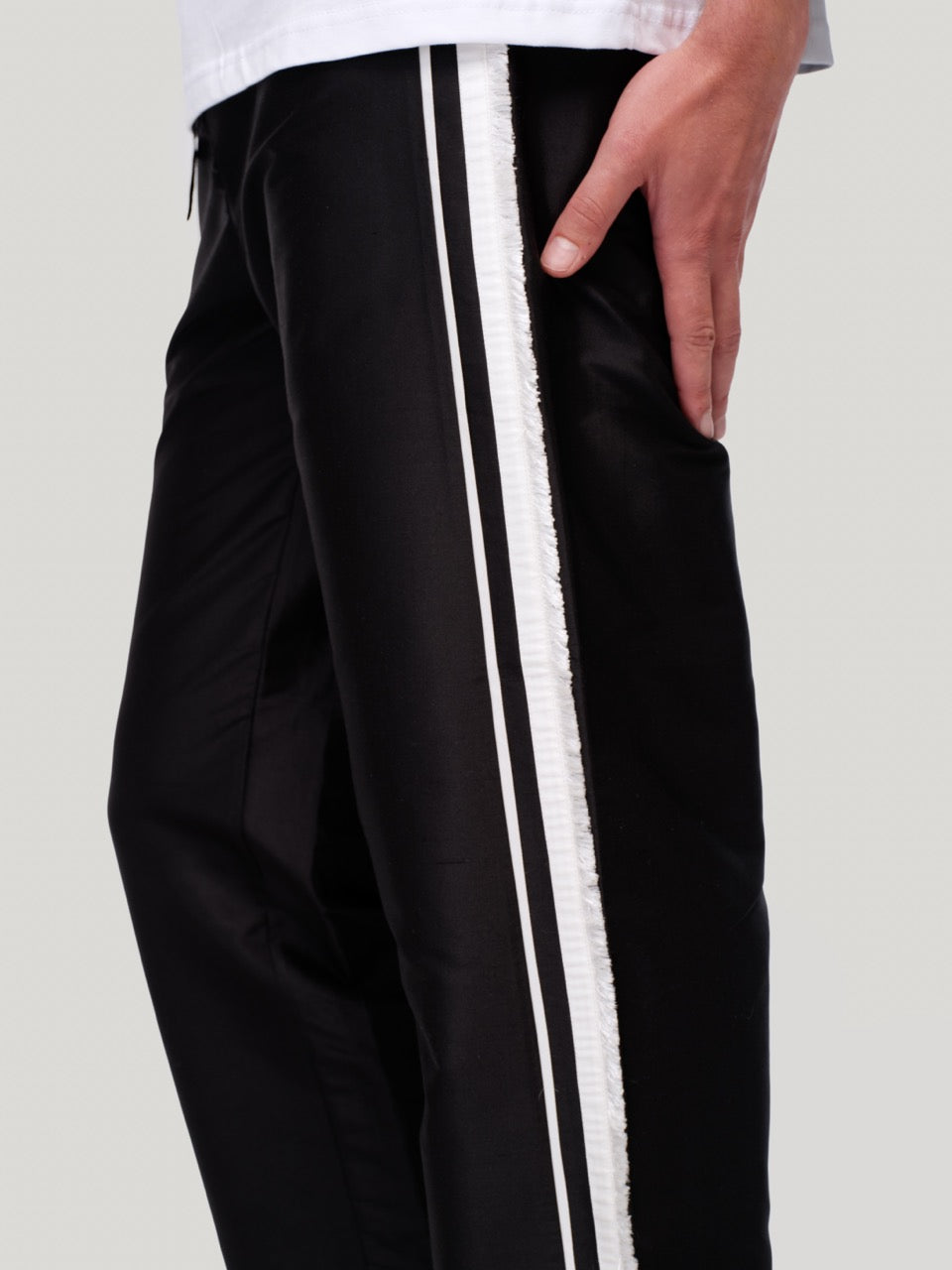 enSoie | Kumi Doupion Pants black