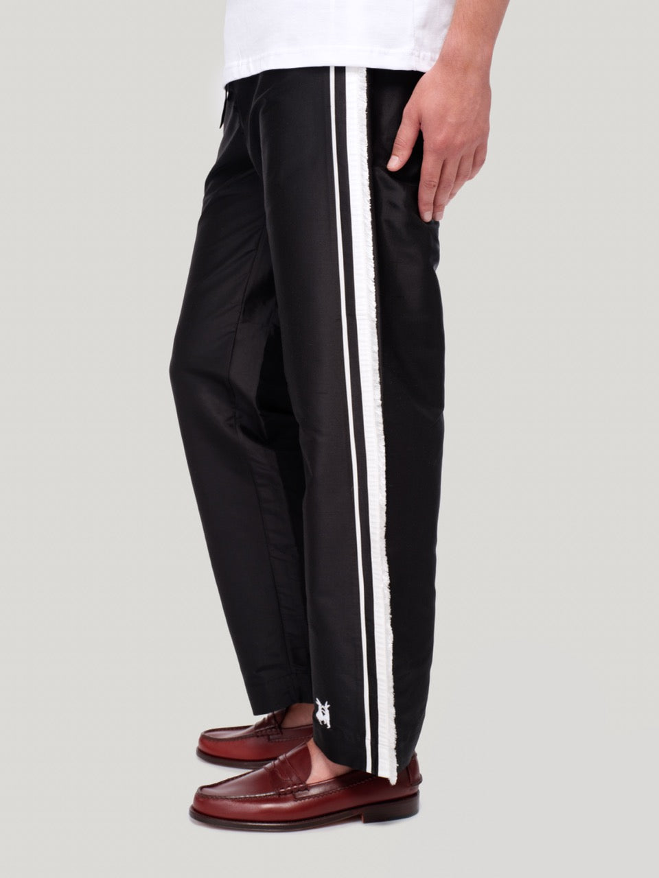 enSoie | Kumi Doupion Pants black