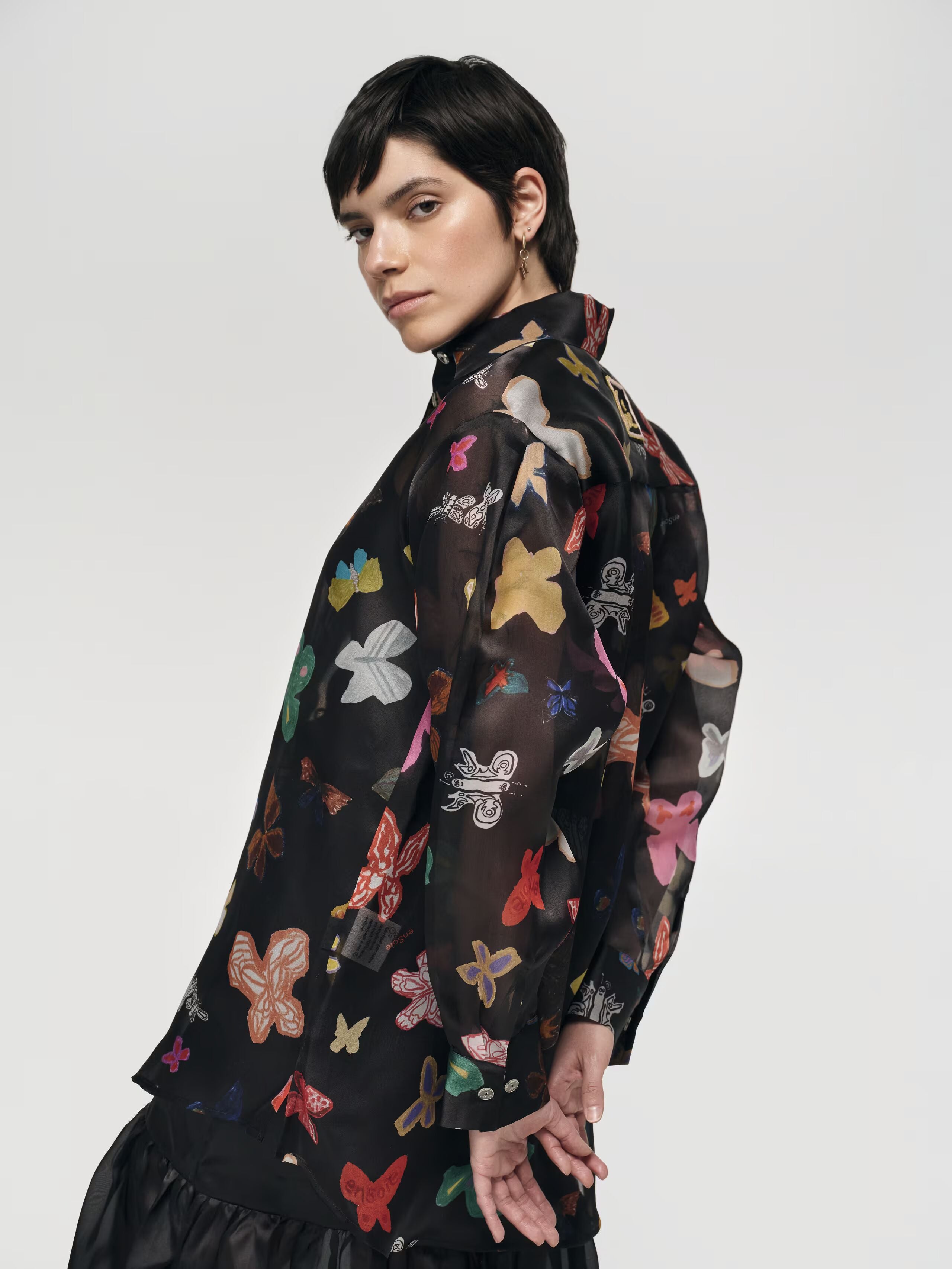 enSoie | Lola blouse (Satin Organza)