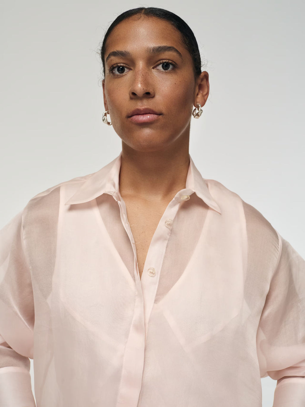 enSoie | Lola blouse (Satin Organza)
