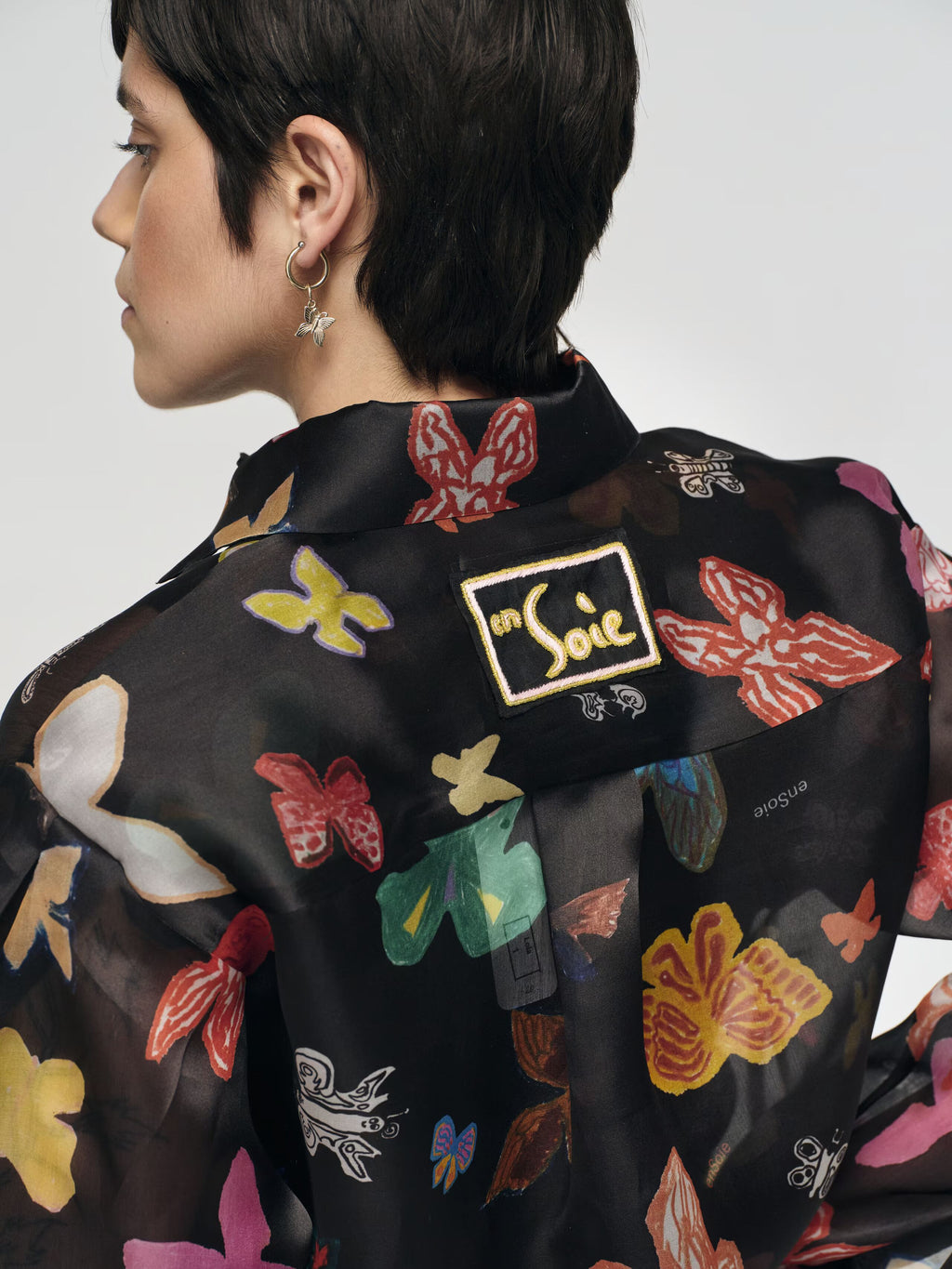enSoie | Lola blouse (Satin Organza)