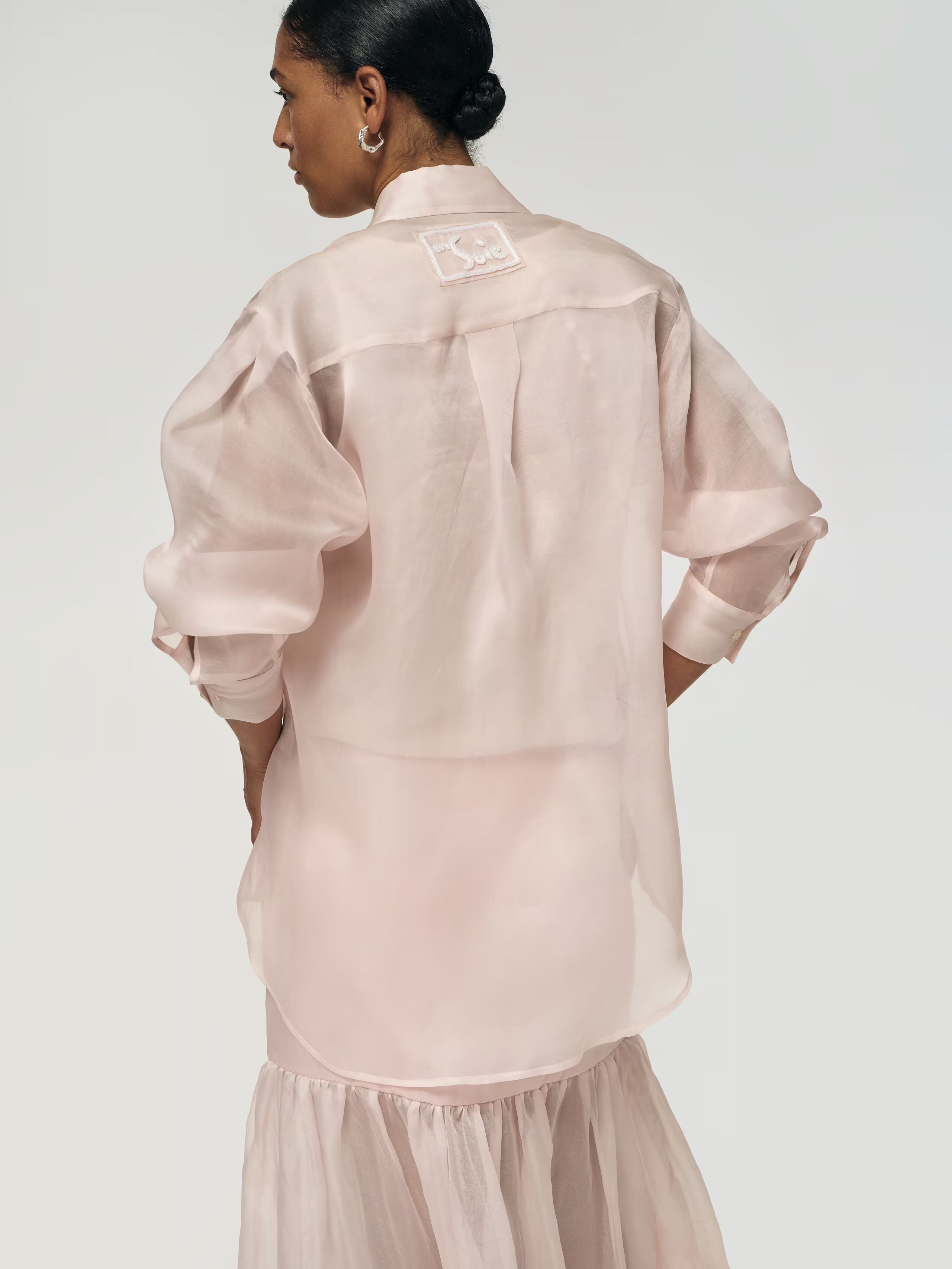 enSoie | Lola blouse (Satin Organza)