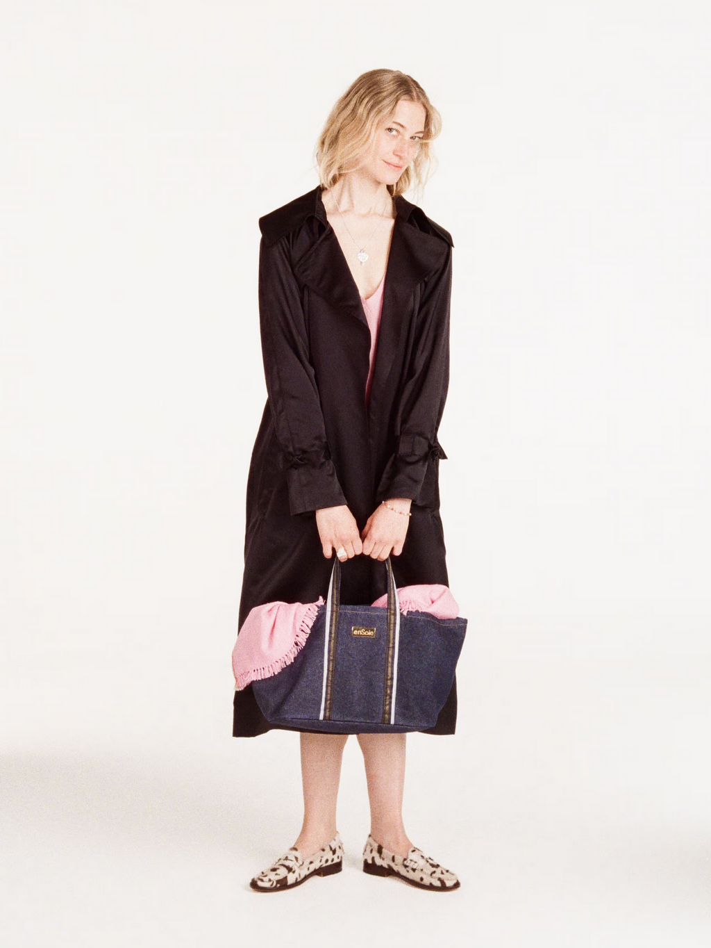 enSoie | Manhattan Trenchcoat Satin Duchesse Silk