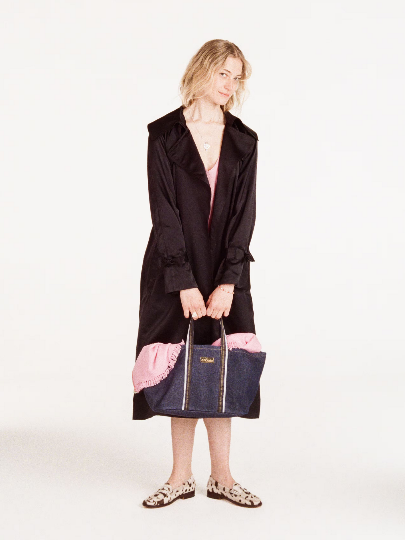 enSoie | Manhattan Trenchcoat Satin Duchesse Silk