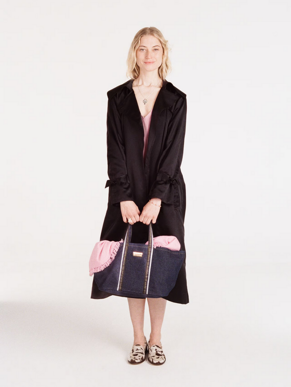 enSoie | Manhattan Trenchcoat Satin Duchesse Silk