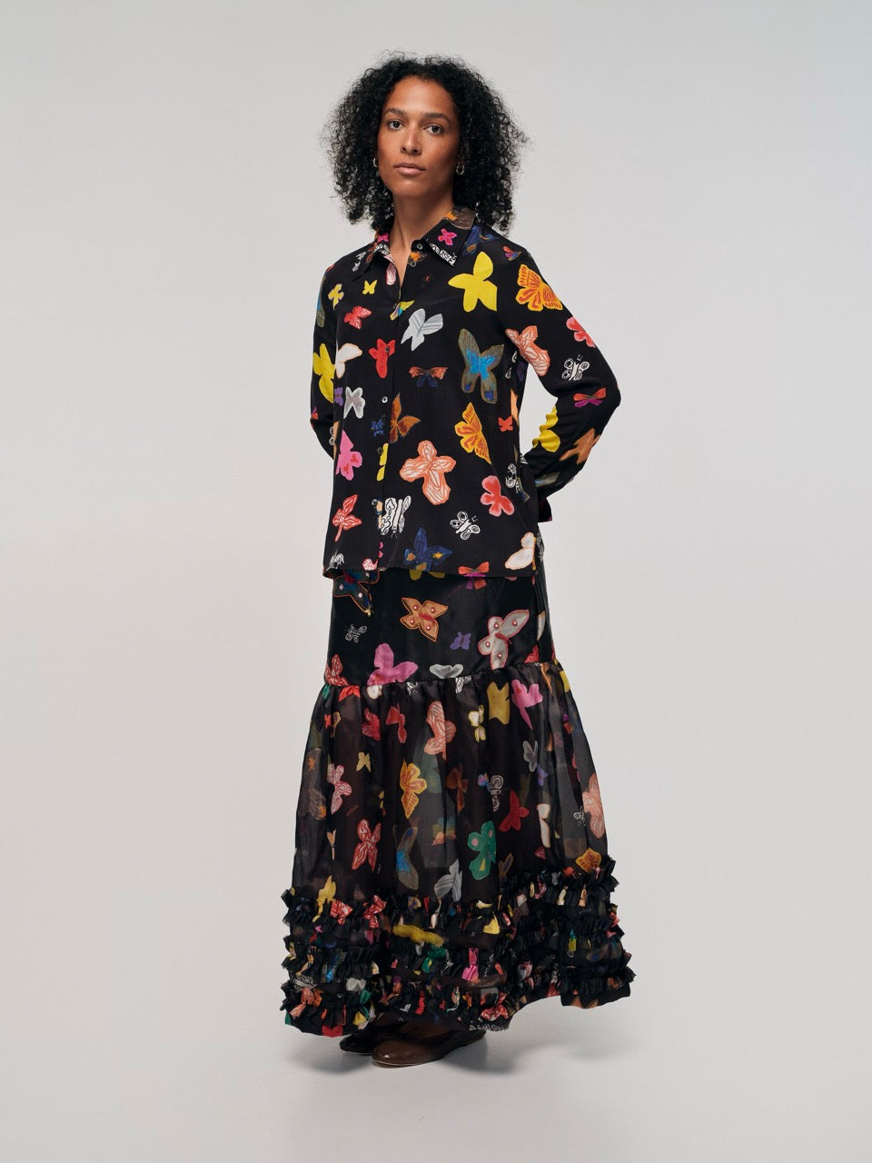 enSoie | Maxi blouse (crêpe)