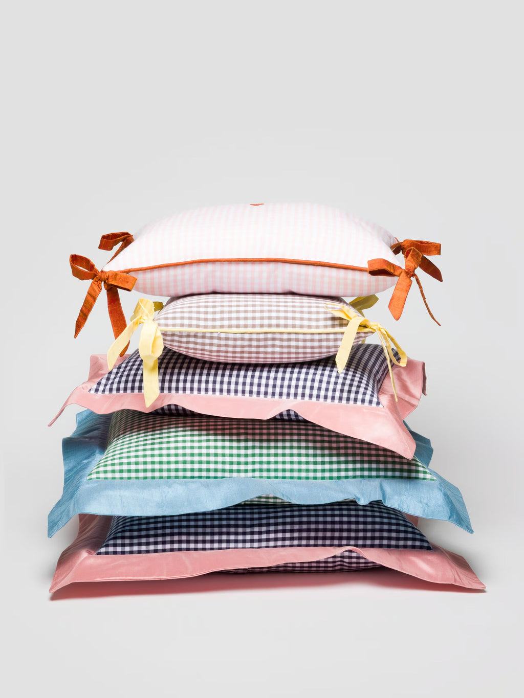 enSoie | Mila pillow cover 45 Vichy Doupion Frame
