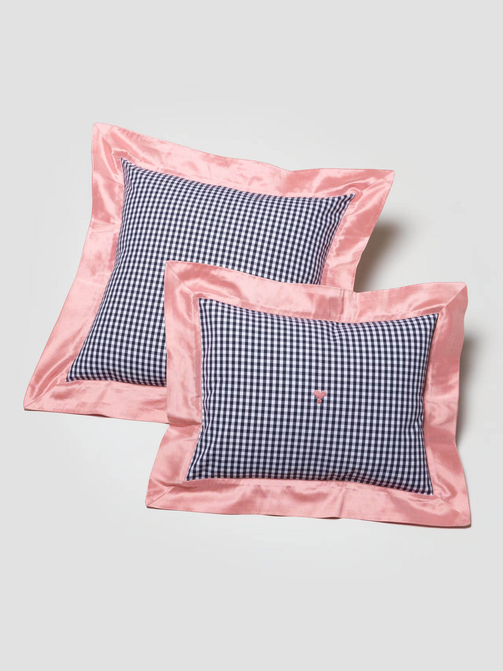 enSoie | Mila pillow cover 45 Vichy Doupion Frame