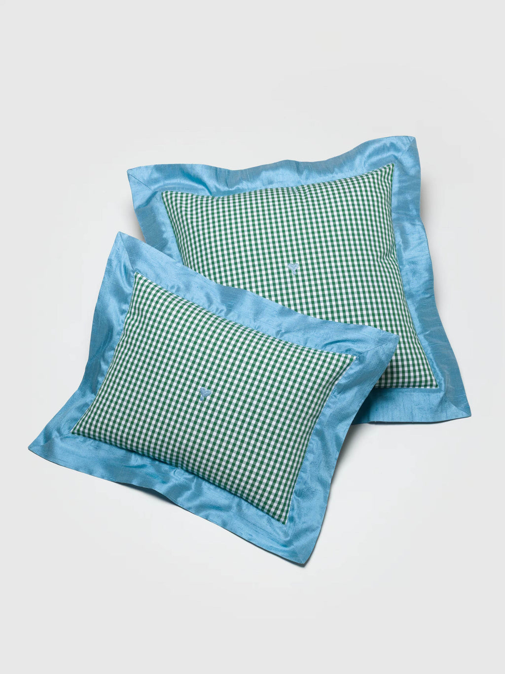 enSoie | Mila pillow cover 45 Vichy Doupion Frame