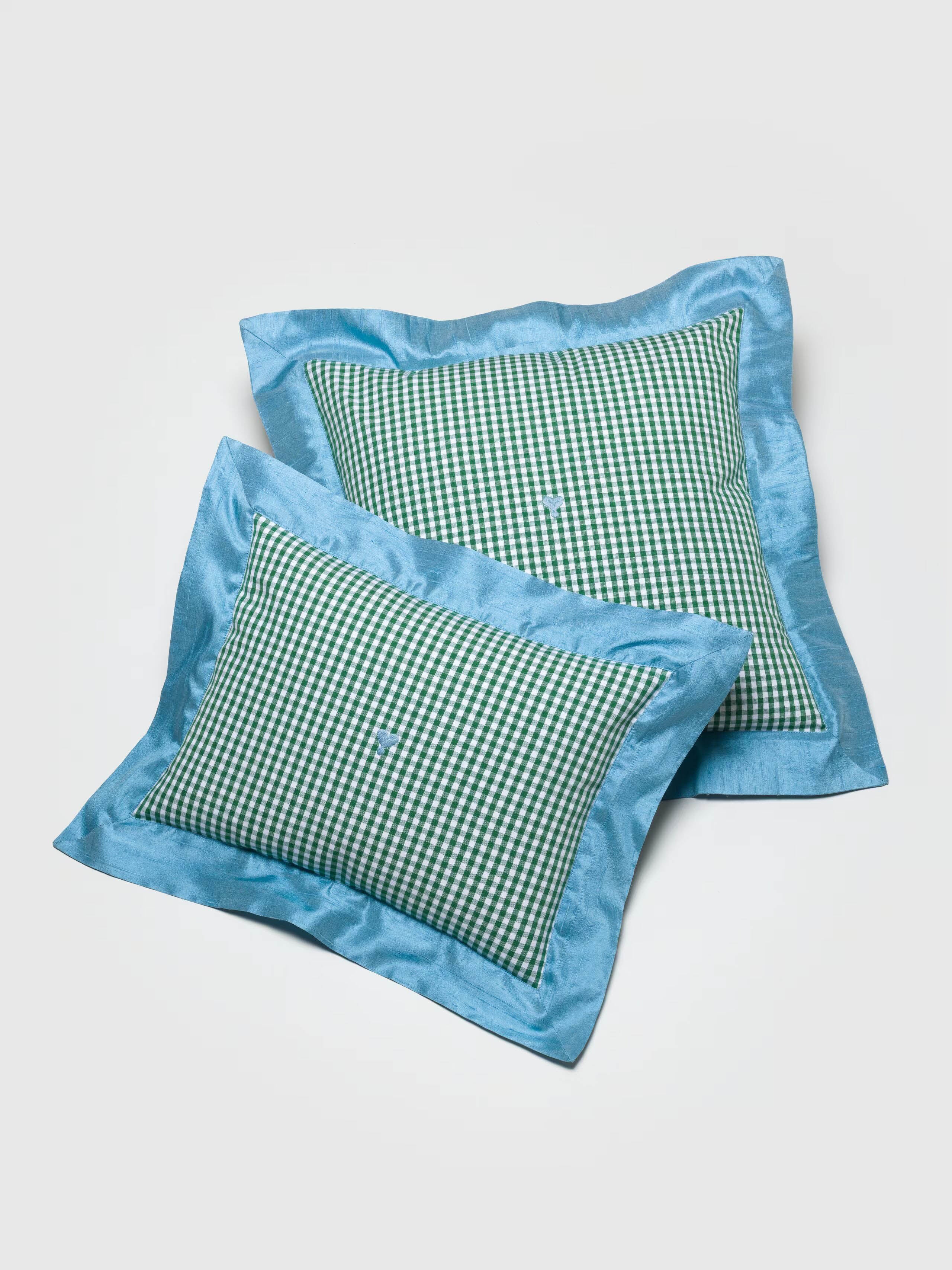 enSoie | Mila pillow cover 45 Vichy Doupion Frame