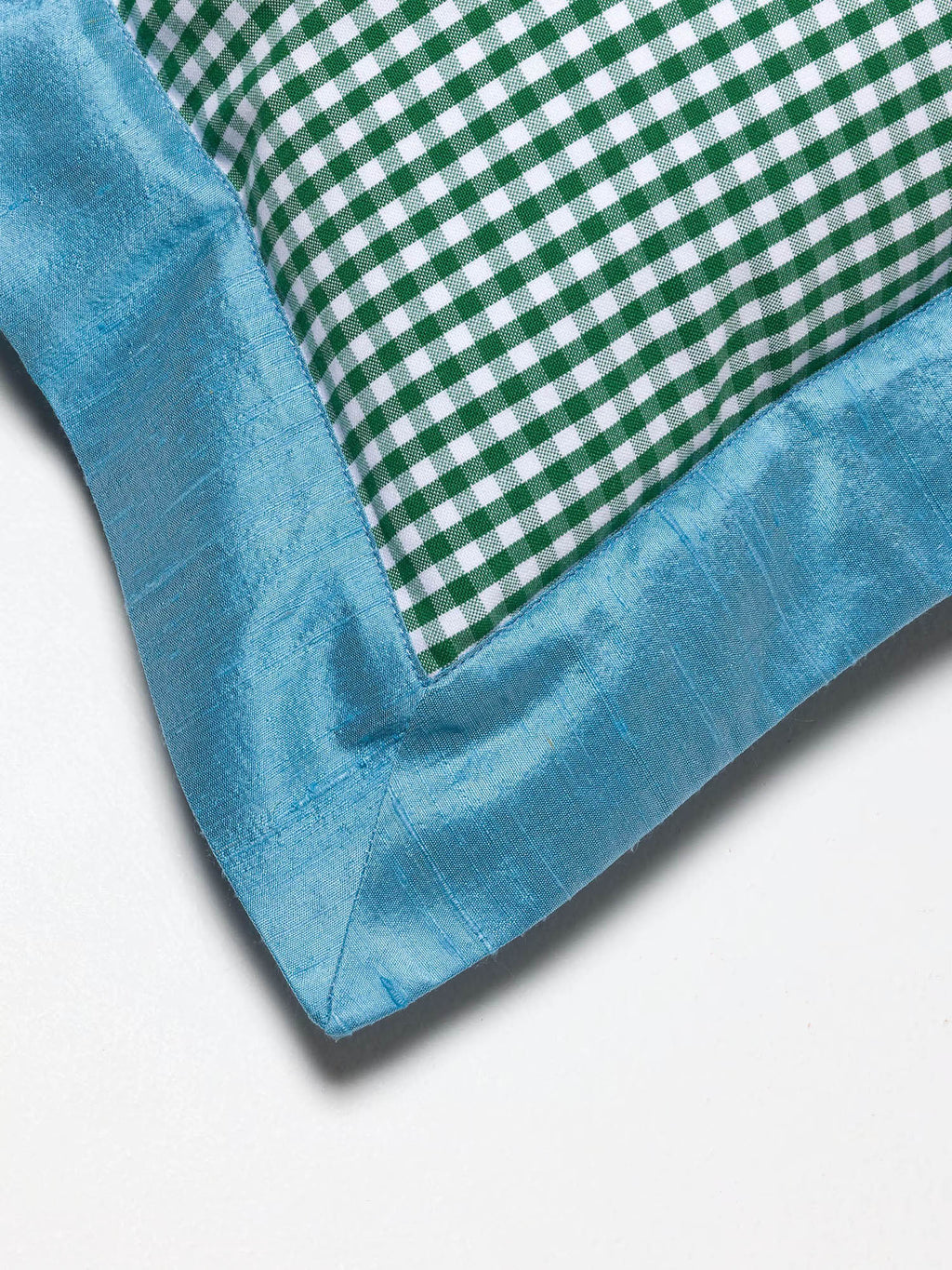 enSoie | Mila pillow cover 45 Vichy Doupion Frame