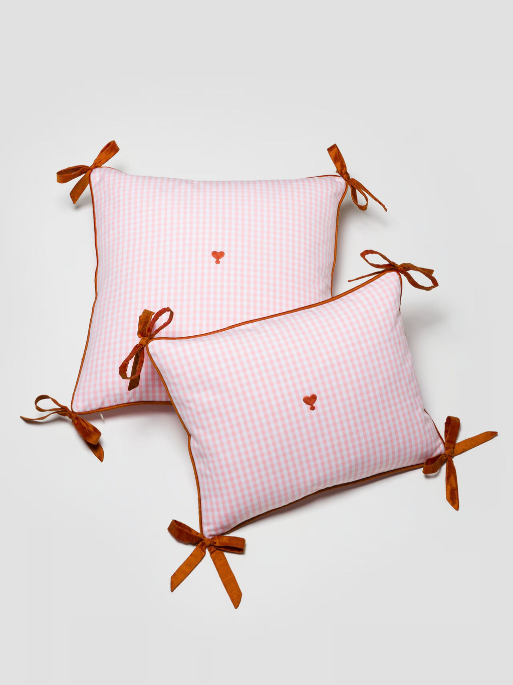 enSoie | Mila pillow cover 45 Vichy Ribbon