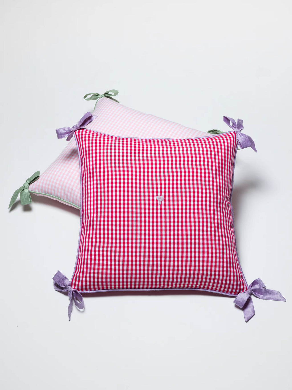 enSoie | Mila pillow cover 45 Vichy Ribbon