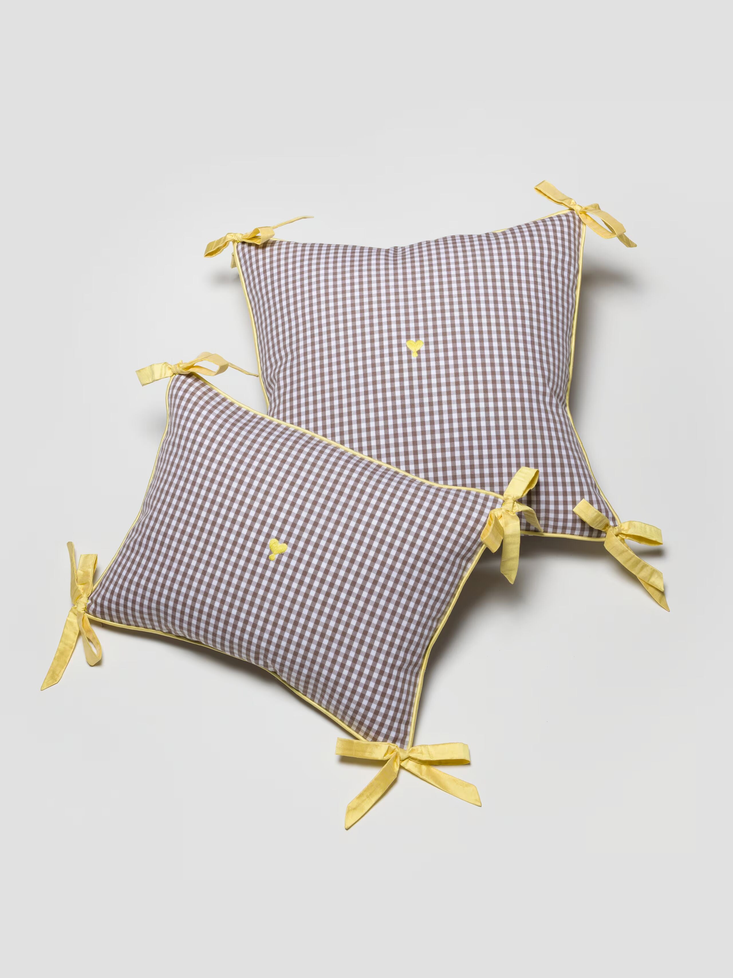 enSoie | Mila pillow cover 45 Vichy Ribbon