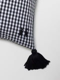 enSoie | Mila pillow cover 45 Vichy Tassels