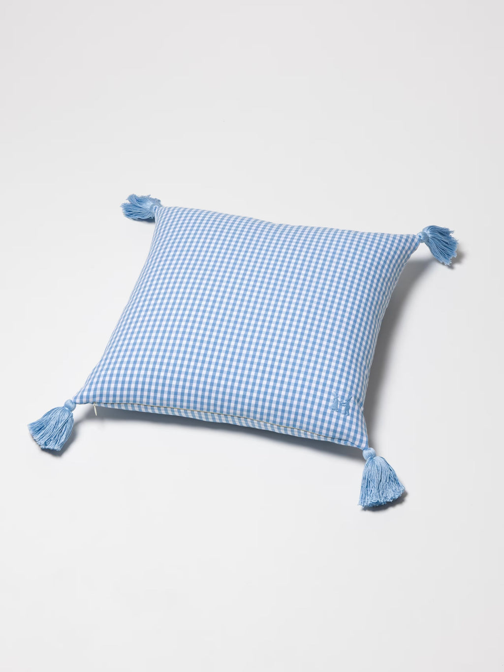 enSoie | Mila pillow cover 45 Vichy Tassels