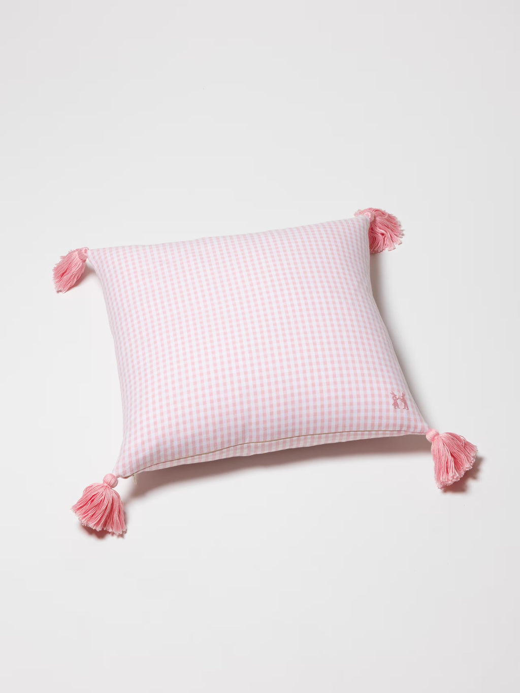 enSoie | Mila pillow cover 45 Vichy Tassels