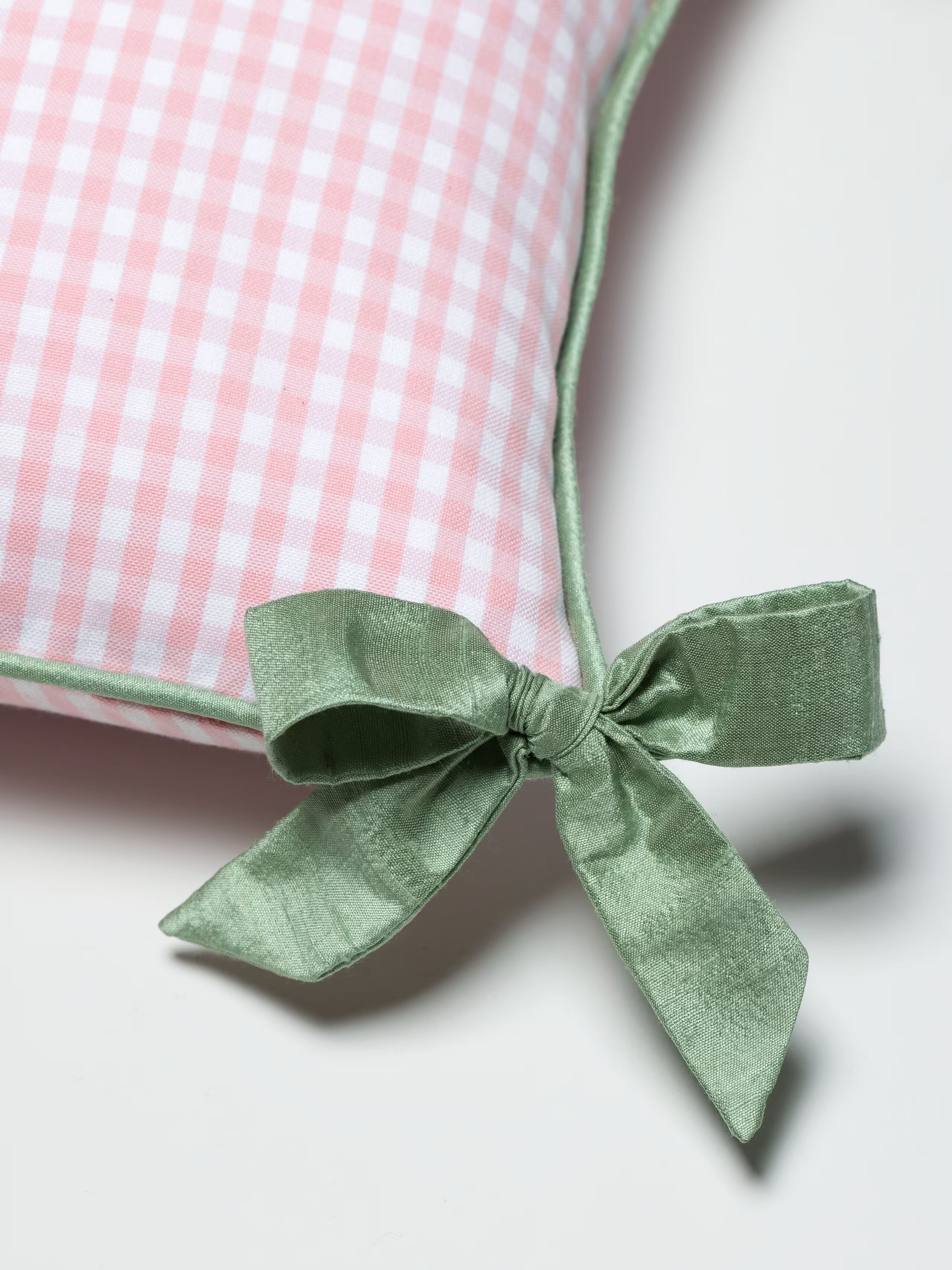 enSoie | Milo pillow cover 30 Vichy Ribbon