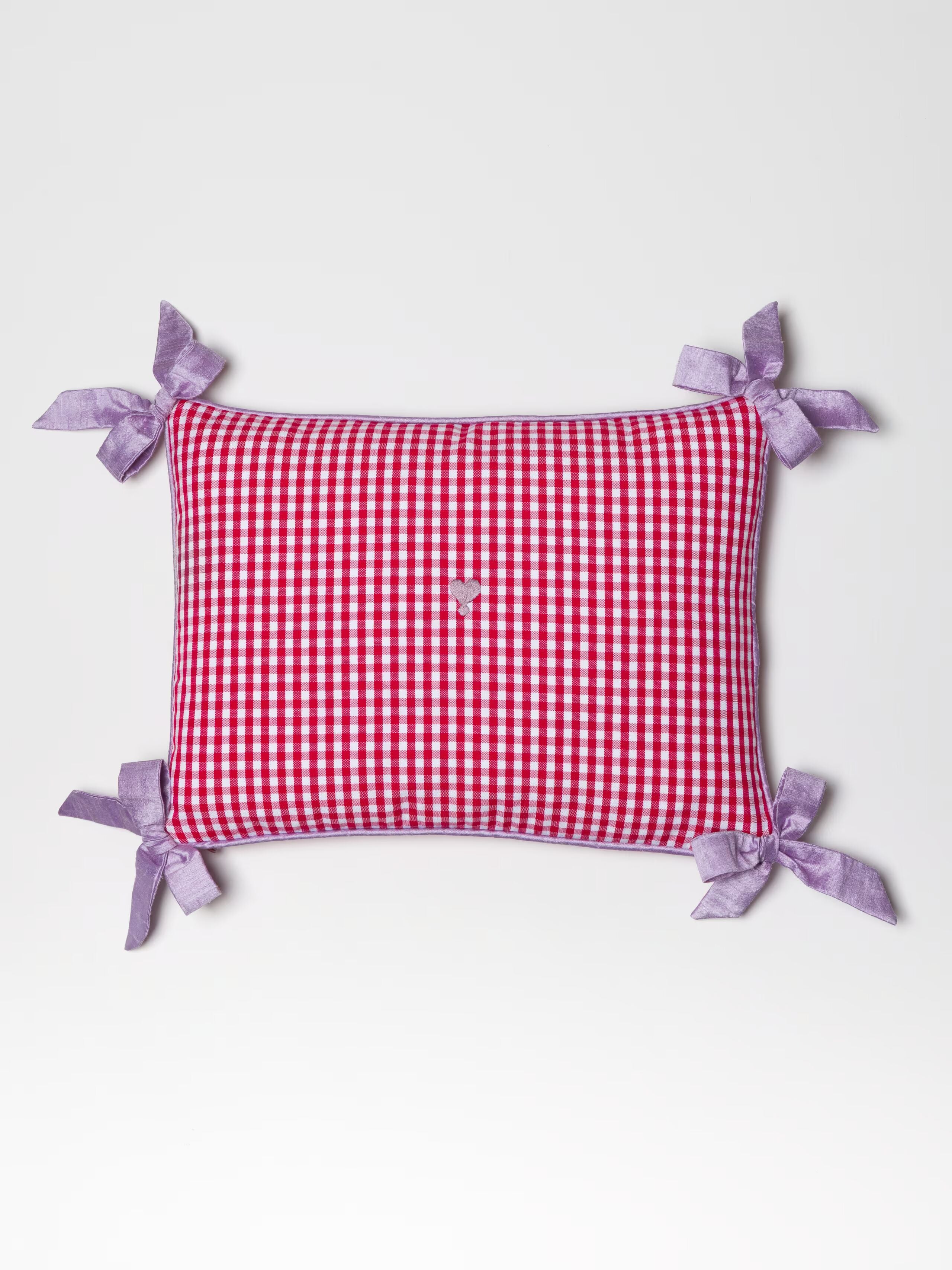 enSoie | Milo pillow cover 30 Vichy Ribbon