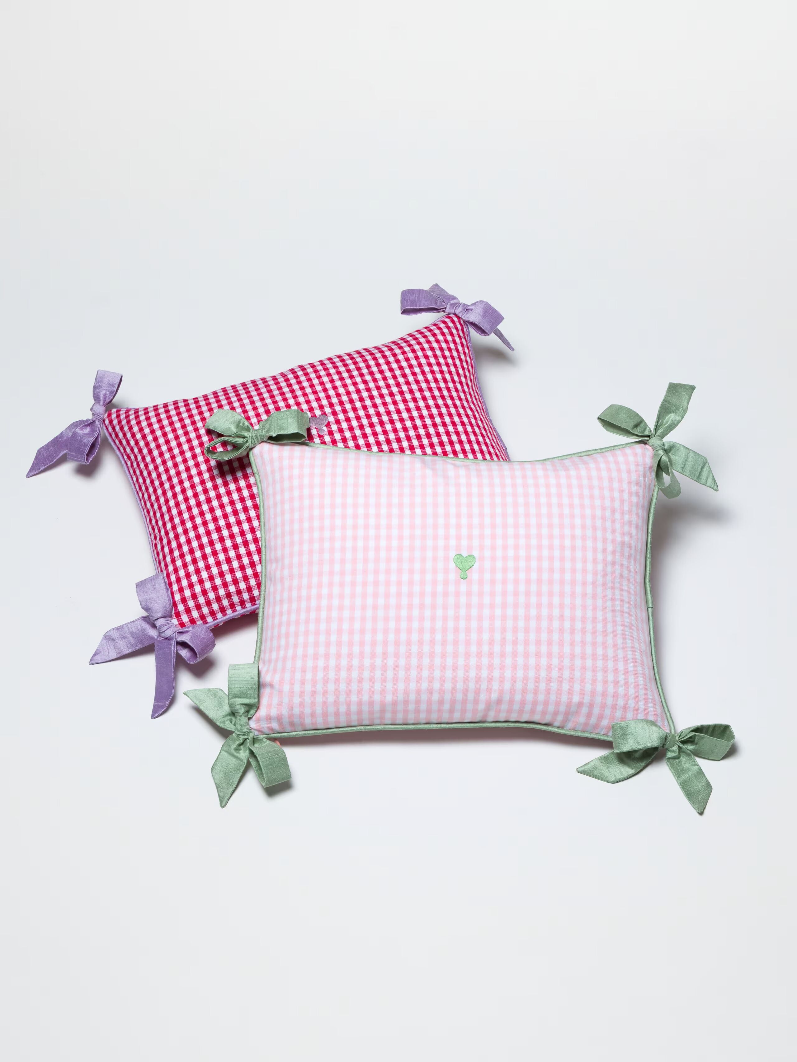 enSoie | Milo pillow cover 30 Vichy Ribbon