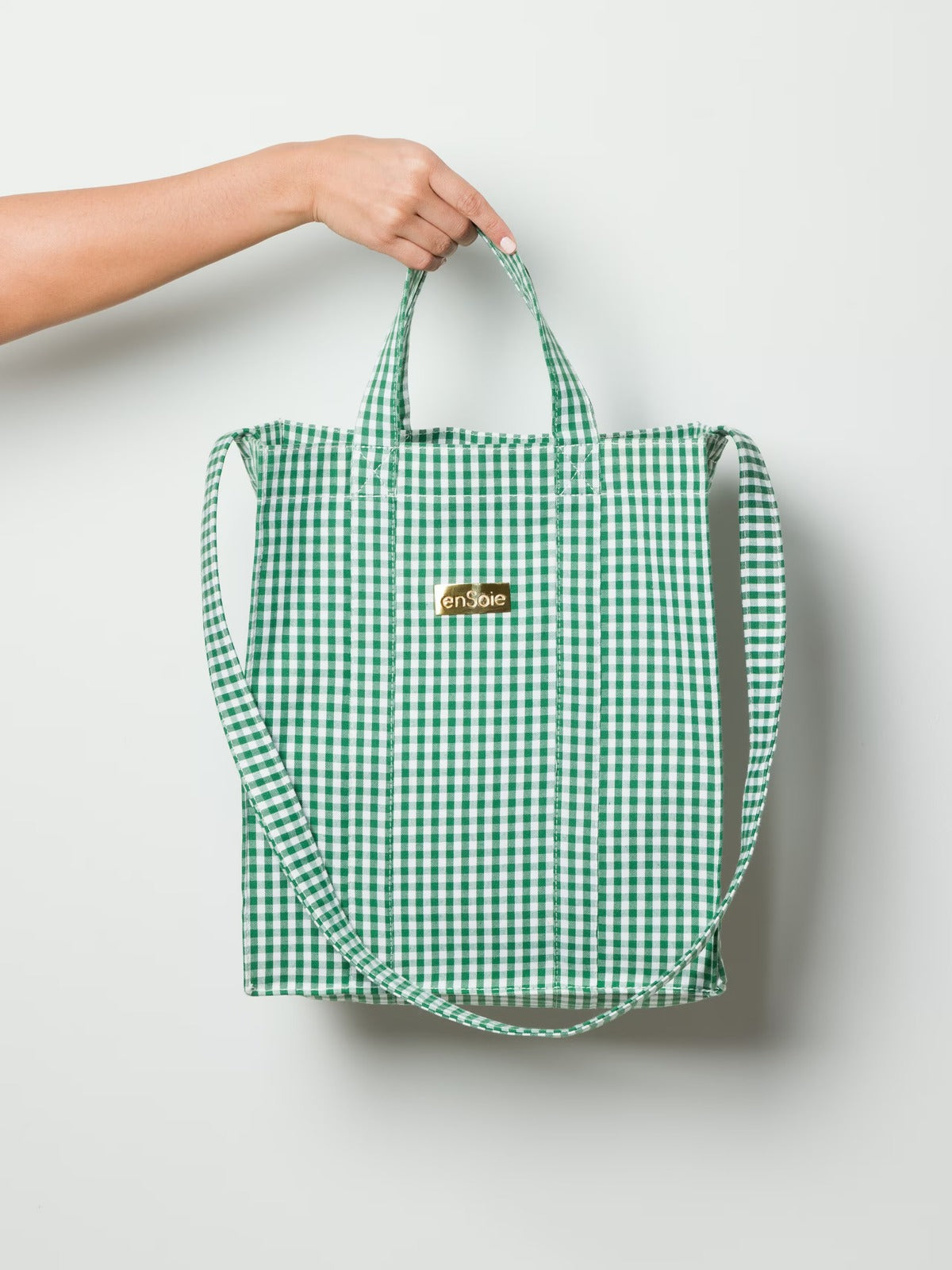 enSoie | Vichy Cabas Bag M