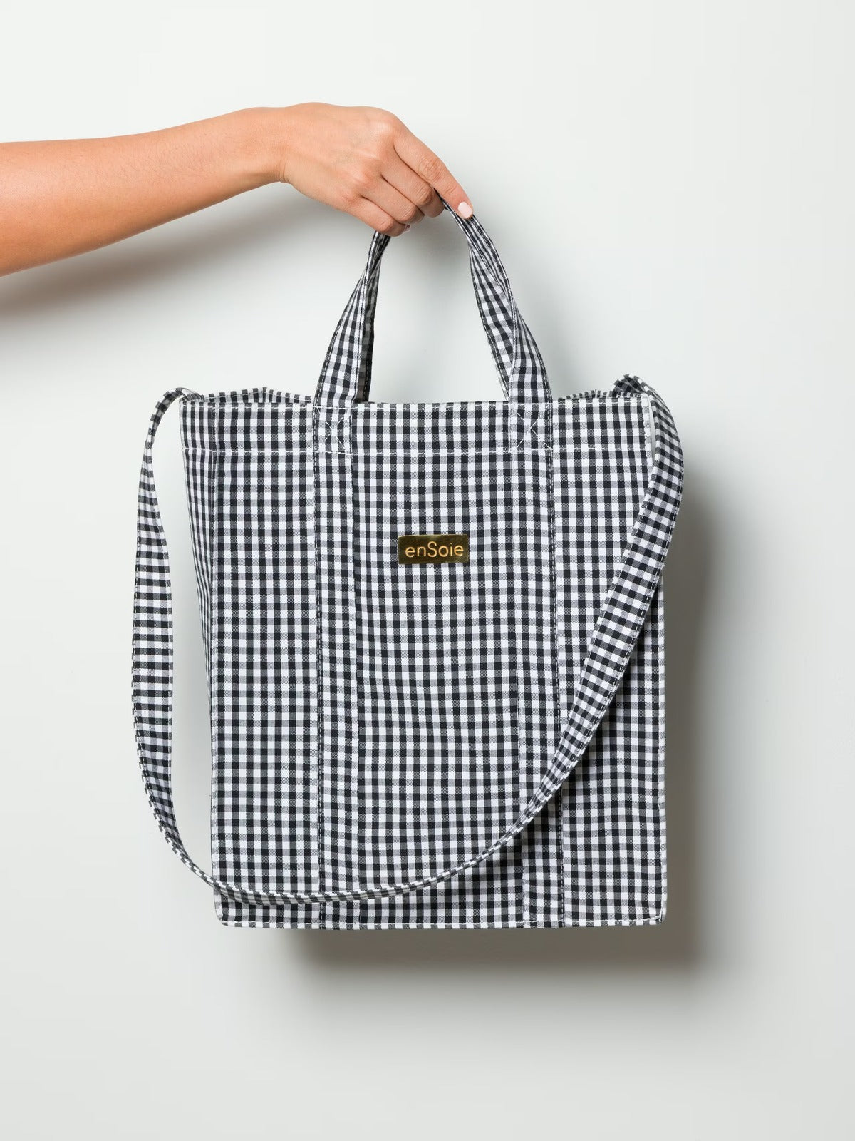 enSoie | Vichy Cabas Bag M