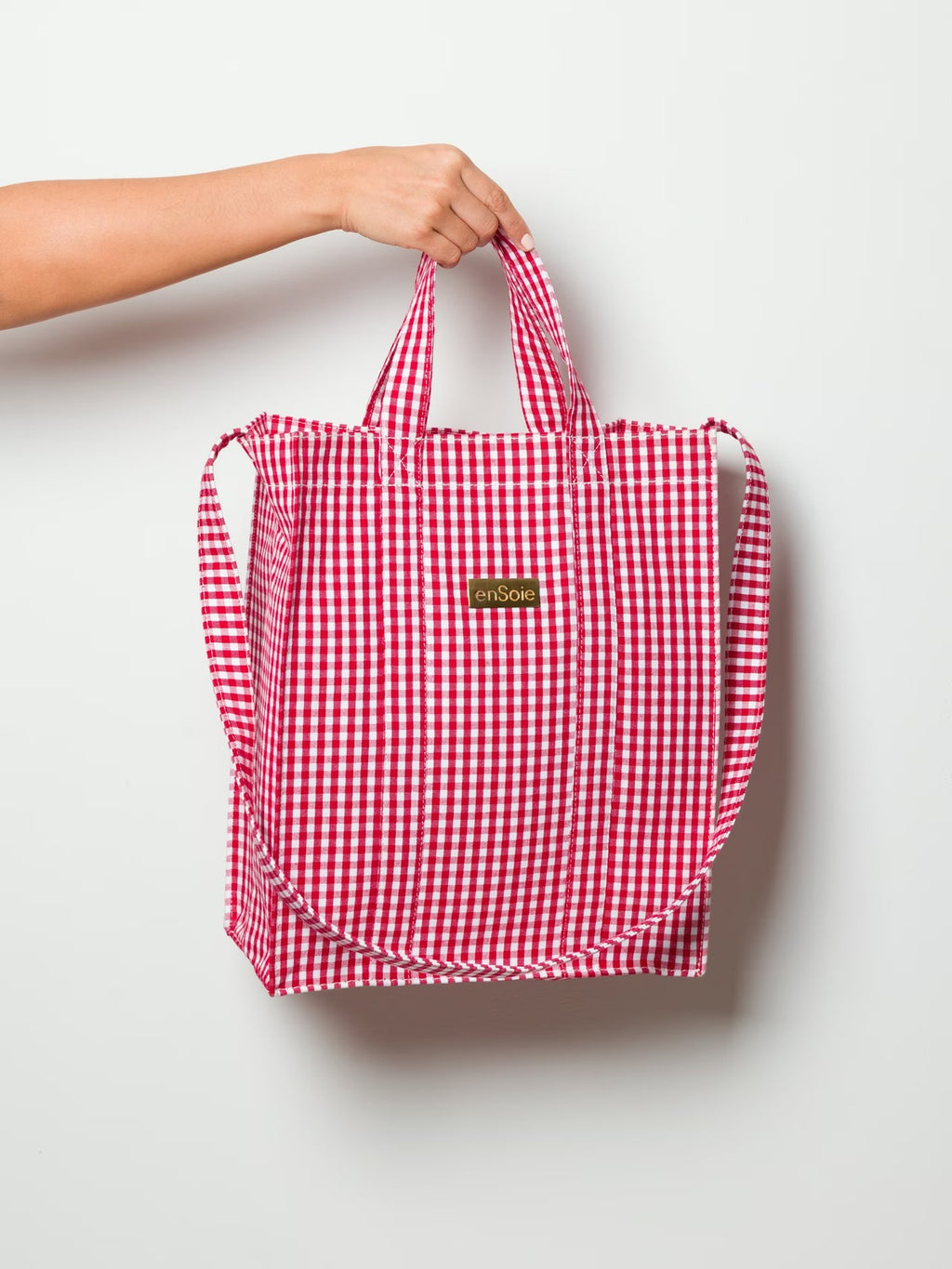 enSoie | Vichy Cabas Bag M