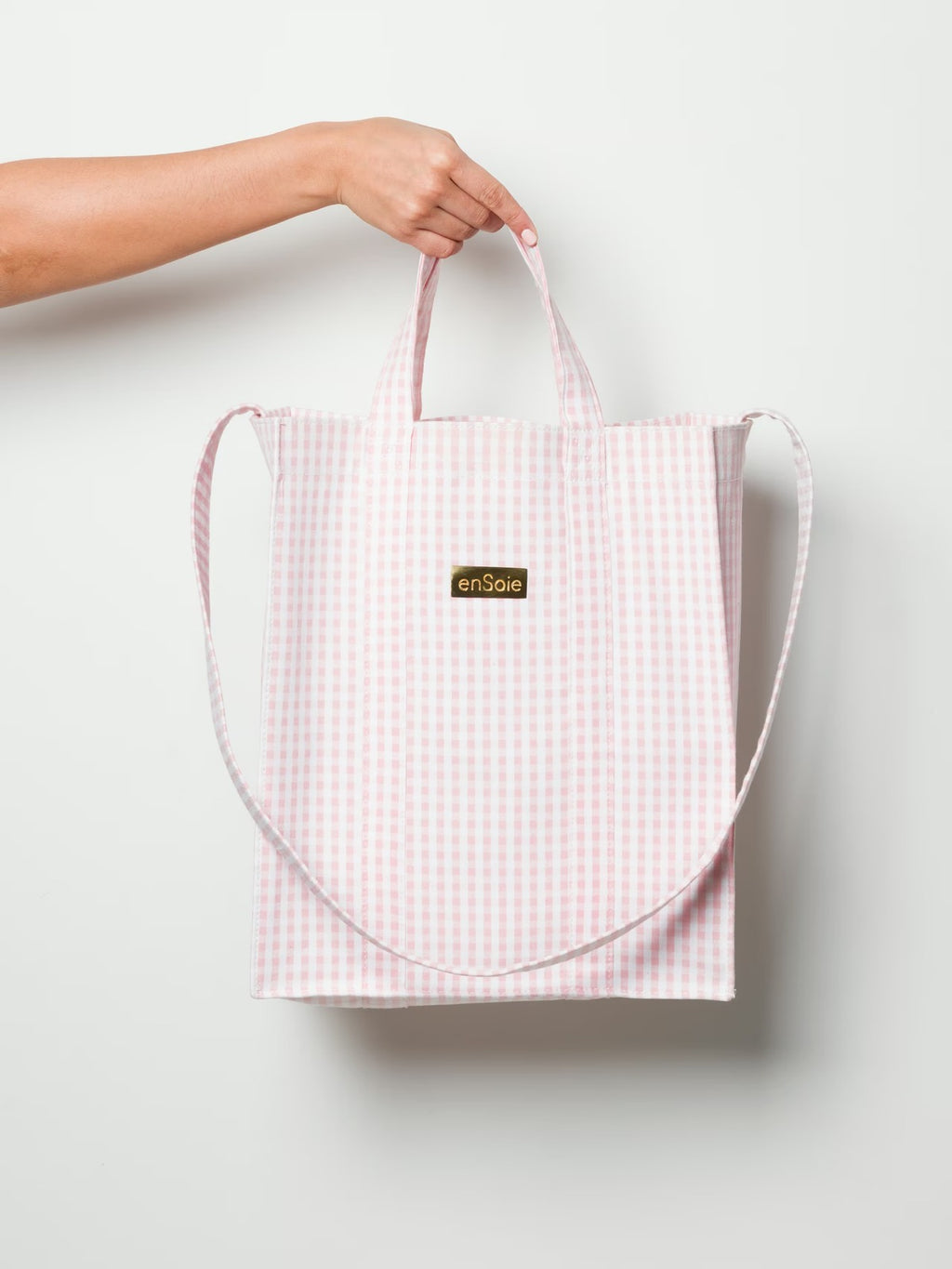 enSoie | Vichy Cabas Bag M