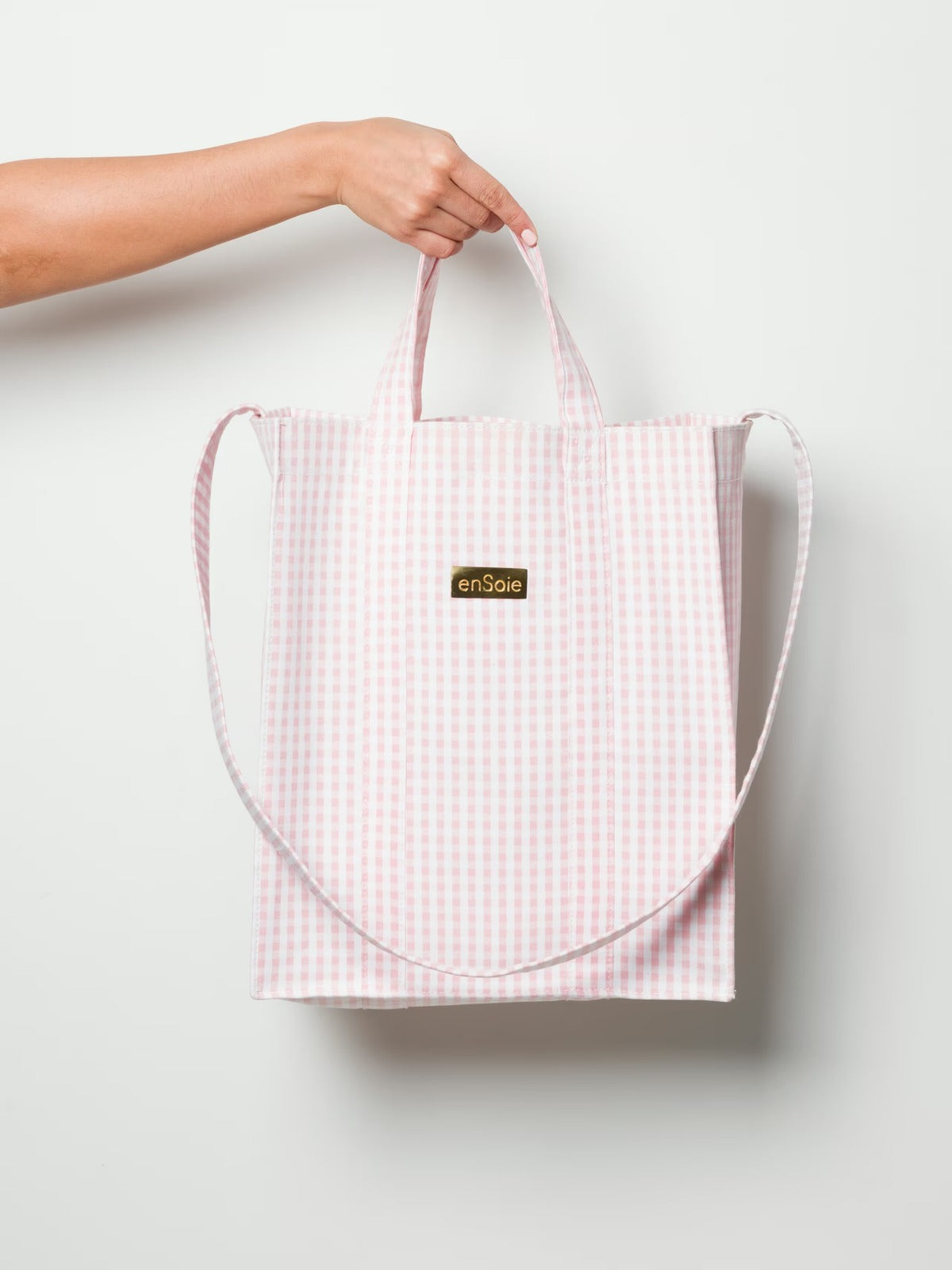 enSoie | Vichy Cabas Bag M
