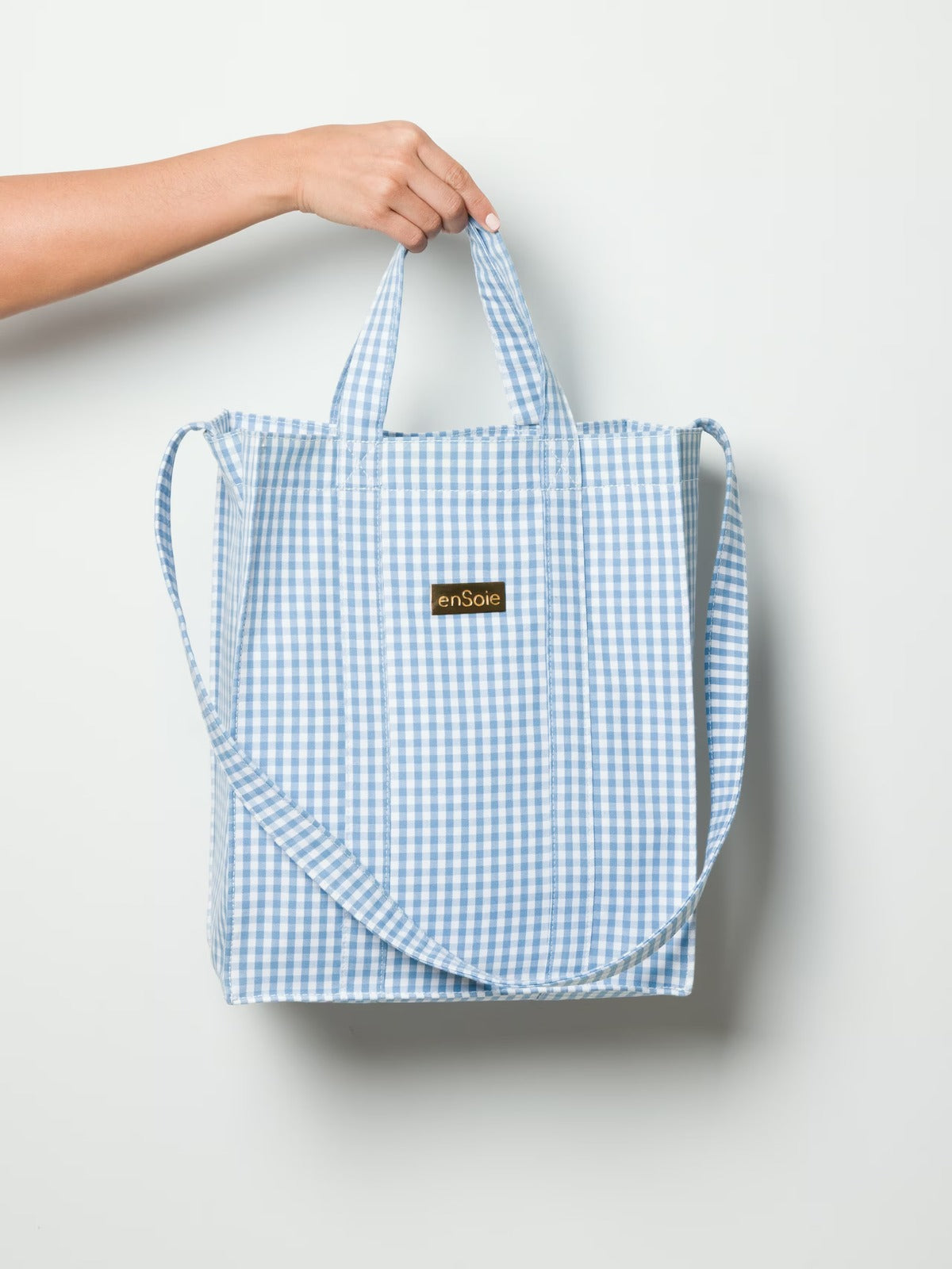 enSoie | Vichy Cabas Bag M