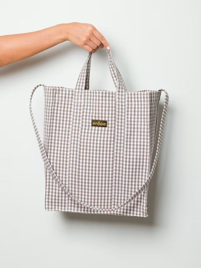 enSoie | Vichy Cabas Bag M