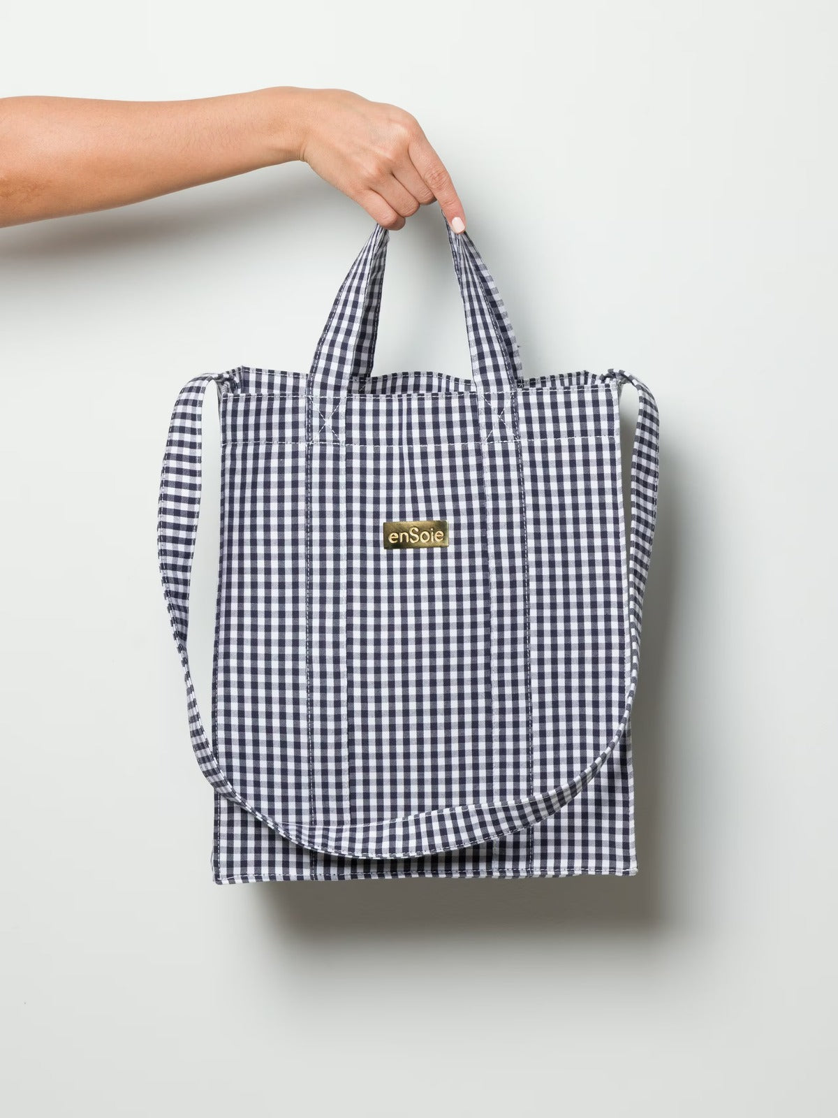 enSoie | Vichy Cabas Bag M