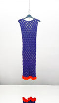 Flaka Jahaj / Studio Passenger | Afërdita - Hand crocheted Dress (Purple / orange)