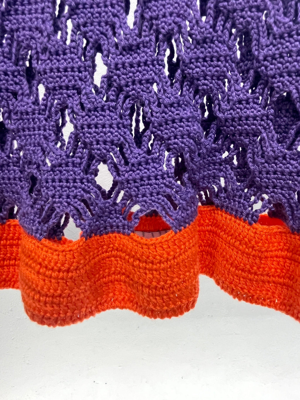 Flaka Jahaj / Studio Passenger | Afërdita - Hand crocheted Dress (Purple / orange)