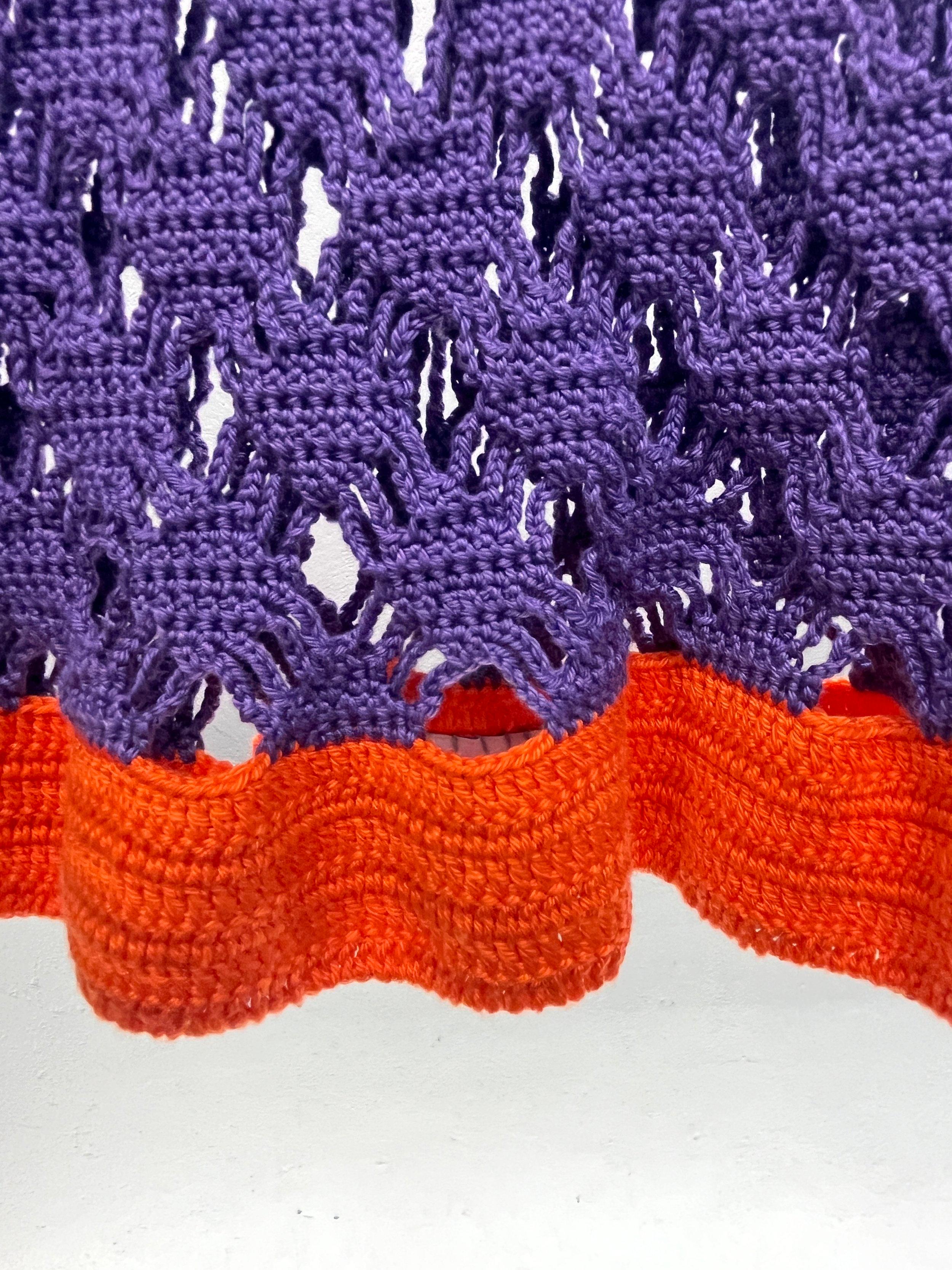 Flaka Jahaj / Studio Passenger | Afërdita - Hand crocheted Dress (Purple / orange)