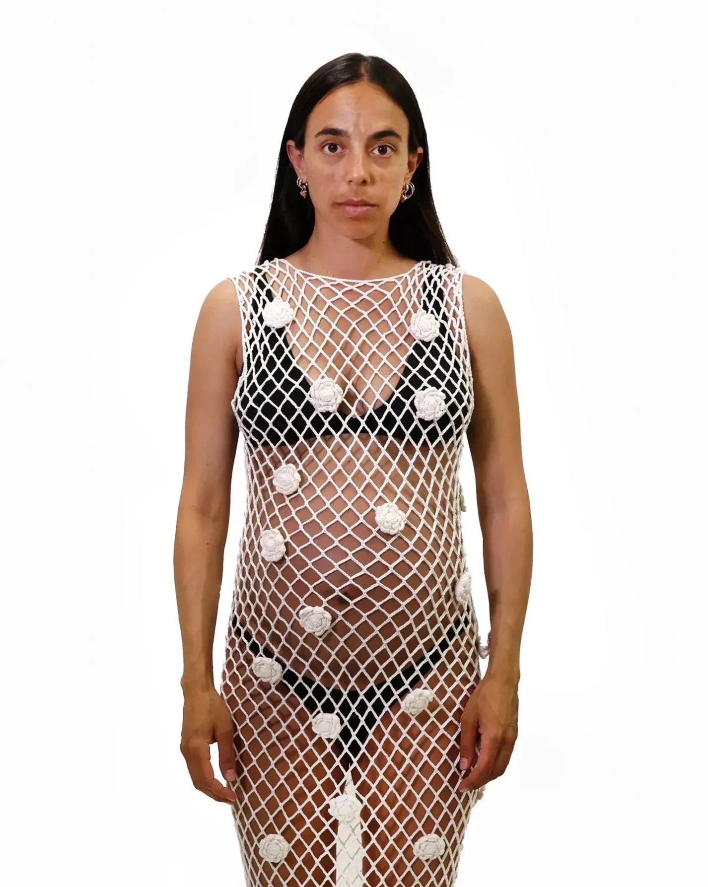 Flaka Jahaj / Studio Passenger | Afërdita - Hand crocheted Dress (White)