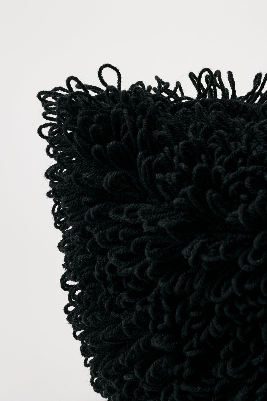 Flaka Jahaj / Studio Passenger | Luana - Bouclé loops crochet bag (Black)