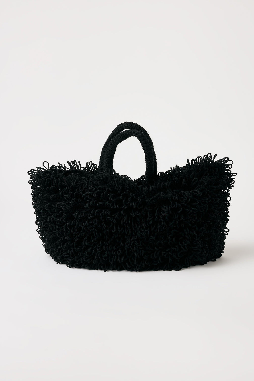 Flaka Jahaj / Studio Passenger | Luana - Bouclé loops crochet bag (Black)