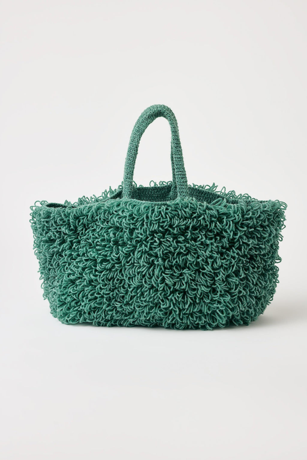 Flaka Jahaj / Studio Passenger | Luana - Bouclé loops crochet bag (Green)