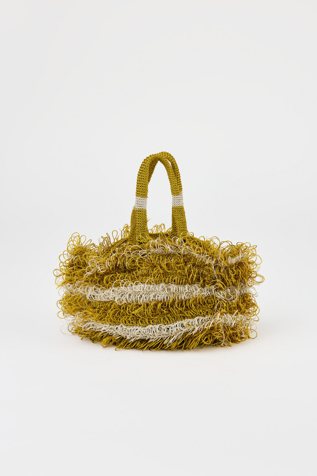 Flaka Jahaj / Studio Passenger | Luana - Golden Bouclé loops crochet bag S