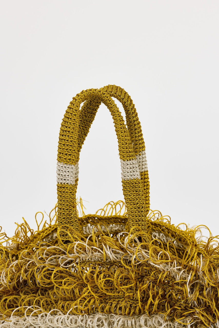 Flaka Jahaj / Studio Passenger | Luana - Golden Bouclé loops crochet bag S